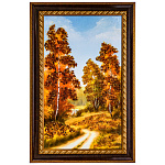 0073616-37*56см Картина янтарная крошка "ПЕЙЗАЖ" (28*47см внут.раз.)