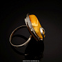 Кольцо с янтарем (серебро 925*) 6.36 гр., фотография 3. Интернет-магазин ЛАВКА ПОДАРКОВ