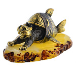 0058531/2088 Сувенир Кот Неудачная рыбалка (белый)