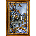 0073620-37*56см Картина янтарная крошка "ПЕЙЗАЖ" (28*47см внут.раз.)