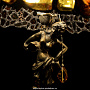 Комплект из двух настольных ламп из янтаря и бронзы, фотография 5. Интернет-магазин ЛАВКА ПОДАРКОВ