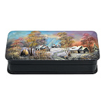 Шкатулка с художественной росписью "Зима"