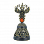 Колокольчик с янтарем "Герб РФ", фотография 3. Интернет-магазин ЛАВКА ПОДАРКОВ
