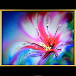 Картина "Цветок желаний 2" Swarovski