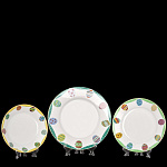 0030995/81.19295.00.1 ЛФЗ К-КТ ТАРЕЛОК Евр.Пасх.трапеза "Изумруд"(с глуб) 1/3 ТН1