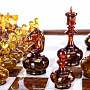 Шахматы из камня с янтарными фигурами "Европейские", фотография 10. Интернет-магазин ЛАВКА ПОДАРКОВ