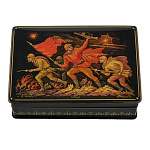 Шкатулка с художественной росписью "В атаку"