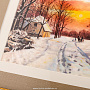 Картина на перламутре "Зимний пейзаж" 42х32 см, фотография 3. Интернет-магазин ЛАВКА ПОДАРКОВ