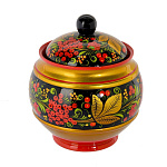 0024165 Хохлома САХАРНИЦА 80*120  без крышки в/кат 24100080120