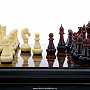 Шахматы-шашки с инкрустацией и фигурами из янтаря "Амбассадор" 32х32 см, фотография 5. Интернет-магазин ЛАВКА ПОДАРКОВ