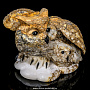 Скульптура из натурального камня "Сова с совенком". Ангидрит, фотография 1. Интернет-магазин ЛАВКА ПОДАРКОВ