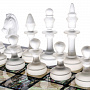 Шахматный ларец с перламутром и фигурами из хрусталя (черн), фотография 11. Интернет-магазин ЛАВКА ПОДАРКОВ