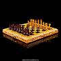 Шахматы с фигурами из янтаря "Янтарный дебют", фотография 1. Интернет-магазин ЛАВКА ПОДАРКОВ