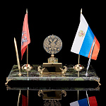 0028355  Нат.камень НАБОР ПИСЬМЕННЫЙ царский диабаз (в упаковке)