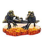 0045966/1179 Сувенир Лягушки Шашки Сувенир (коньячный)