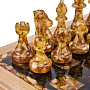 Шахматы с инкрустацией и фигурами из янтаря 28х28 см, фотография 9. Интернет-магазин ЛАВКА ПОДАРКОВ