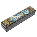   лаковая миниатюра ШКАТУЛКА "Снегурочка"пенал16,5*4**3,5см Авт.Краснов