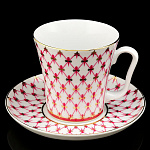 0050462/81.26210.00.1 ЛФЗ БОКАЛ+БЛЮДЦЕ Ленинградский2"Сетка Блюз"ТН1