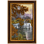 0073622-37*56см Картина янтарная крошка "ПЕЙЗАЖ" (28*47см внут.раз.)