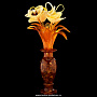 Композиция из янтаря "Цветы в вазе", фотография 5. Интернет-магазин ЛАВКА ПОДАРКОВ