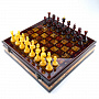 Шахматный ларец с янтарными фигурами "Статус", фотография 1. Интернет-магазин ЛАВКА ПОДАРКОВ