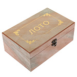 0074407/1752 Игра ЛОТО подарочное (дер.короб) цвет мрамор
