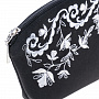 Косметичка "Нефертити". Черная с серебряной вышивкой, фотография 3. Интернет-магазин ЛАВКА ПОДАРКОВ