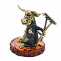 Статуэтка с янтарем "Бык Селянин", фотография 1. Интернет-магазин ЛАВКА ПОДАРКОВ