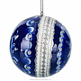 Новогодний елочный шар с росписью "Гжель", фотография 2. Интернет-магазин ЛАВКА ПОДАРКОВ