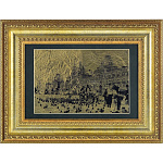 0048505/50*40см КАРТИНА сус.золото"Верх.торг.ряды ГУМ" №6855(зол/желт-паспарту/зел)