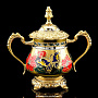 Златоуст Набор чайный "Маки" на  2 персоны, фотография 4. Интернет-магазин ЛАВКА ПОДАРКОВ