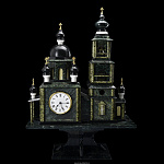 Часы из камня "Православный Храм" каминные