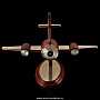 Метеостанция "Самолет" на подставке Златоуст, фотография 2. Интернет-магазин ЛАВКА ПОДАРКОВ