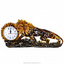 Часы настольные из янтаря "Лев", фотография 1. Интернет-магазин ЛАВКА ПОДАРКОВ