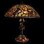 Настольная лампа из янтаря и бронзы, фотография 3. Интернет-магазин ЛАВКА ПОДАРКОВ