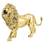 Бронзовая статуэтка с позолотой "Лев", фотография 1. Интернет-магазин ЛАВКА ПОДАРКОВ