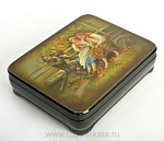  /18,5*15*5см Художественная роспись Шкатулка  "Сельская филармония" /210