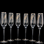 Набор бокалов для шампанского на 6 персон "Колье", фотография 5. Интернет-магазин ЛАВКА ПОДАРКОВ
