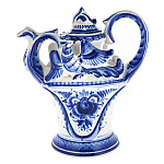 Чайник "Жар-Птица". Гжель