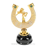 0016313 Златоуст Сувенир "Подкова на удачу" Яшма Позолота (6341)