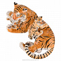 Керамическая скульптура "Тигрица с тигрятами", фотография 7. Интернет-магазин ЛАВКА ПОДАРКОВ