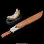 Нож сувенирный с рукоятью из кости "Коряк" на подставке, фотография 6. Интернет-магазин ЛАВКА ПОДАРКОВ