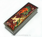 22246/17*7см Лаковая миниатюра Шкатулка "Жар-Птица" (АР Кулаков) 057