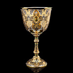 0019547/255/5 Златоуст КУБОК "Подарочный" украшенный с кабошонами и фианитами