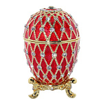 Традиции ФАБЕРЖЕ Сувенир ЯЙЦО пасхальное "СЕТКА" РС-0577л-12