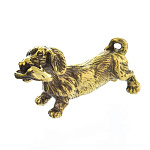 0048062 Микляихское литье Статуэтка "СОБАКА С ТАПКОМ"  Ж-184