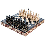 100428  Нат.дерево ШАХМАТЫ складные  40*20*10см 