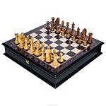 Подарочные шахматы ручной работы с Рыцарскими фигурами 48х48 см