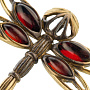 Брошь с янтарем "Ключик. Стрекоза", фотография 3. Интернет-магазин ЛАВКА ПОДАРКОВ