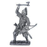 0080137 Олов.миниатюра некраш. 6-11мм Княжеский дружинник. Русь, конец 10 века